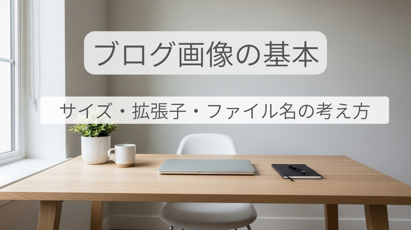 ブログ画像の基本を解説する記事のアイキャッチ画像