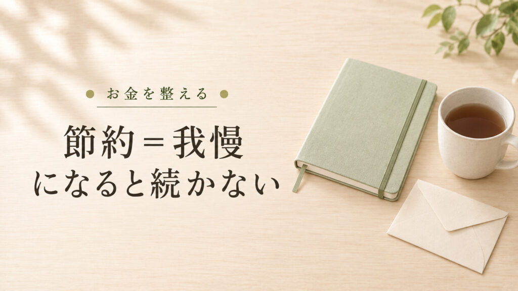 「節約=我慢」になると続かないの記事アイキャッチ